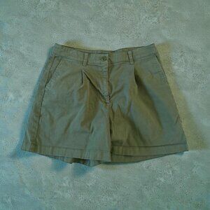 J CREW Olive Green Cotton Blend Shorts Size US 8